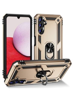 Buy Protective Case For Samsung Galaxy A14 5G/ Samsung Galaxy A14 4G Heavy Duty Armor with Magnetic Ring Stand in Saudi Arabia
