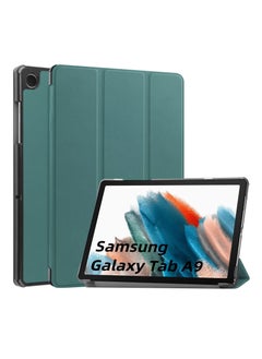 Buy Trifold Smart Cover Protective Slim Case for Samsung Galaxy Tab A9 Green in Saudi Arabia