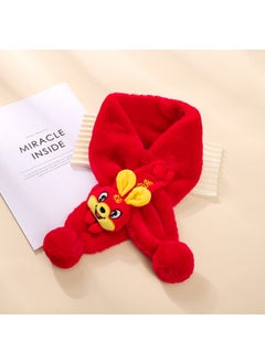 Buy Kids Cartoon Dragon Plush Scarf Winter WarmRabbit Red Rabbit Red in UAE