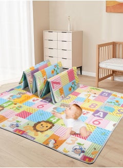 Buy Foldable Baby Play Mat, Extra Large Waterproof Activity Playmats for Babies,Toddlers, Infants, Play & Tummy Time, Foam Baby Mat for Floor with Travel Bag, Indoor Outdoor Use (200 x180cm) in UAE