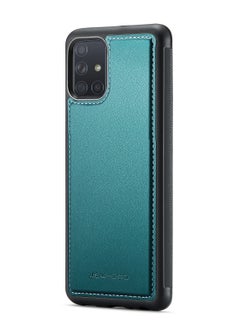 Buy CaseMe Phone Case Compatible with Samsung Galaxy A51 4G Luxury PU Leather Back Cover Cover Compatible with Samsung Galaxy A51 4G - Green in Egypt