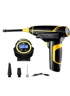 Buy Wireless Tire Inflator With Digital Pressure Gauge 5 Volt 100 Watt in Saudi Arabia