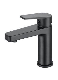 Buy Milano Vista Basin Mixer With Pop Up Waste Matt Black in UAE