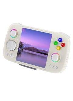 اشتري ANBERNIC RG Cube Retro Handheld Game Console 64bit Android 13 Unisoc T820 3.95 Inch IPS Screen Hall Joystick RGB lighting effect (White) في السعودية