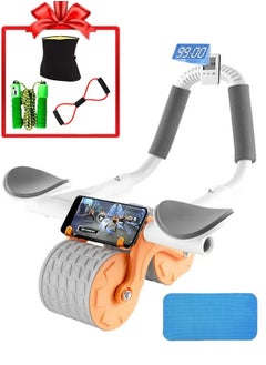 Buy Abdominal roller with occasional elbow support and mobile holder with gift package in Saudi Arabia