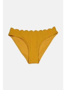 اشتري Women Textured Bikini Bottom, Dark Yellow في السعودية