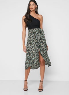 Buy High Waist Ruffle Detail Skirt in Saudi Arabia