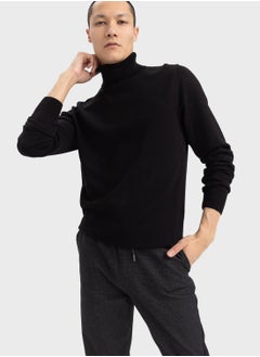 Buy Knitted Turtle Neck Sweater in UAE