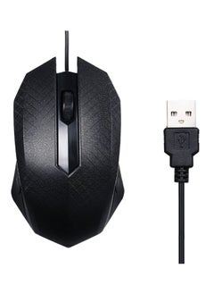 Buy 3-Button USB Optical Mouse Black in UAE