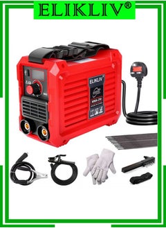 Buy 250Amp MMA Mini Stick Welder, Portable IGBT Hot Start Inverter Welder with 3.6lbs Ultra Light Weight with Electrode Holder,Earth Clamp,Mask,Brush,Welding Rods,Gloves in UAE