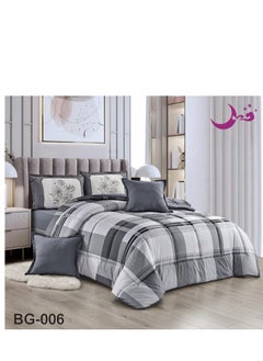 Buy Quilt Set For a Two-Piece Bed Consisting of 6 Distinctive Pieces Size 220 x 240 cm in Saudi Arabia