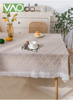 اشتري Simple Tablecloth Desktop Heat Insulation Table Mat Home Decoration Waterproof Oil-proof Rectangular Tablecloth 130*230 CM في السعودية