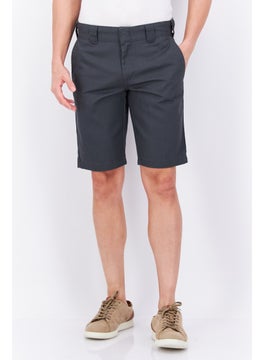 Buy Men Slim Fit Plain Shorts, Grey in Saudi Arabia