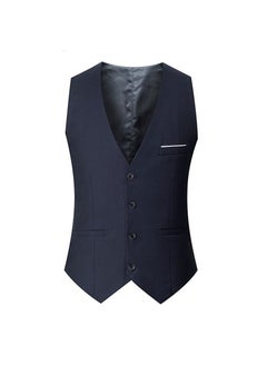 Buy Groomsman dress brothers suit vest mens vest waistcoat mens business suit vest slim fit summerElegant blue Elegant blue in Saudi Arabia