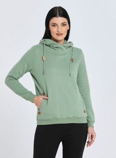 Buy Hailys Women's Sweatshirt , Green in UAE