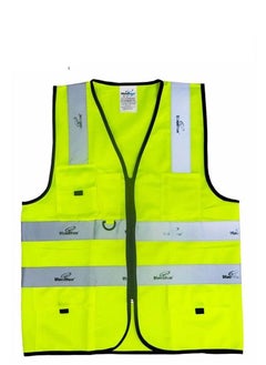 اشتري Reflective Vest Safety Jacket High Visibility Light Weight Breathable Washable في الامارات