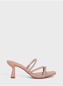 Buy Georgia Multi Strap Mid Heel Sandals in UAE