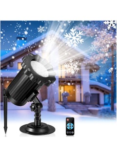 Buy Snowflake Projector Light, IP65 Waterproof Snowflake LED Light Projector Light for Indoor and Outdoor Garden Lawn House Holiday Party Decoration in UAE