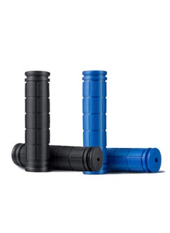 Buy 2 Pairs Bicycle Handlebar Grips Msdada Non Slip Rubber Bike Handle Grips For Kids Bike Scooter Mountain Road Urban Bike Tricycle Cruiser Foldable Bike(Black+Dark Blue) in UAE