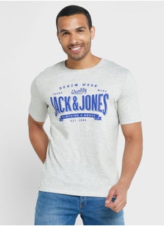 Buy Slogan Crew Neck T-Shirt in UAE