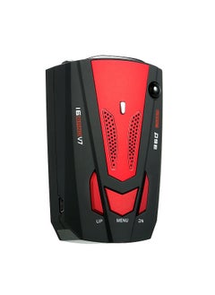 اشتري Car Vehicle Radar Detector Speed Control Detector  V7 Speed Voice Alert Warning Device Red   Russia / English في السعودية