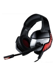 Buy AM K5 Pro Noise Cancelling Gaming Headphone With Microphone - Red & Black in UAE