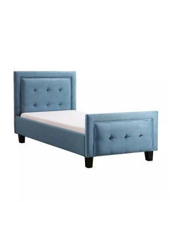 Buy Kids' Sky Blue Fabric Upholstered MDF Bed: Calming Serenity, 120x200x140 cm by Alhome in Saudi Arabia