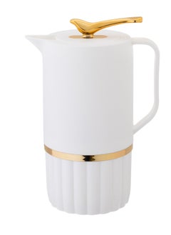 Buy Plastic Coffee & Tea Flask 1 Liter white in Saudi Arabia