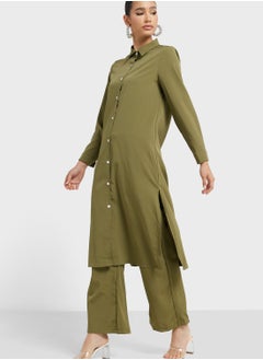 Buy Longline Shirt And Pant Set in Saudi Arabia