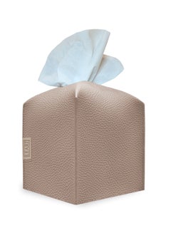 اشتري Leather Tissue Box Cover (Sand Cube) في الامارات