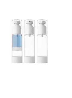 Buy 3Pack Vacuum Pump Bottles 50ML Clear Plastic Airless Pump Lotion Dispenser in Saudi Arabia