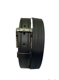 اشتري 100% genuine Leather Belt black في الامارات