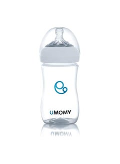 اشتري 12M Baby Bottles for Newborn, PP Anti-Colic Infant Bottles, Silicone Rubber Teat, Wide Neck Breast-Like Nipple, BPA Free Max Flow, 330ml, White في الامارات