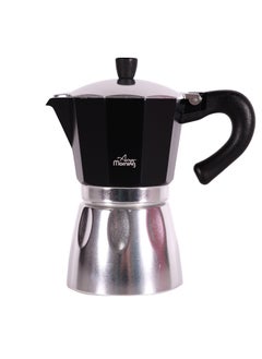 Buy Any Morning Stovetop Aluminum Espresso Coffee Maker 240ML Black in UAE