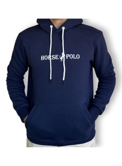 Buy Horse Polo Sweatshirt Hoodie, Navy blue in Egypt