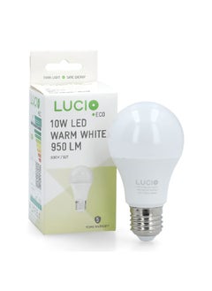 Buy 3-Piece 10W 3000K 950 Lumen E27 LED Bulb Set Warm White 18.6 x 6.4 x 11.4 cm L-ST-0100-10W-3000K-P3 in Saudi Arabia