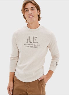 Buy Knitted Crew Neck Sweater in UAE