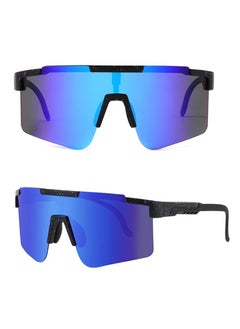 اشتري Cycling Sunglasses Men, UV Protection Sports Sunglasses with Adjustable Temple & Nose Pad, UV 400 Eye Protection Cycling Glasses for Men Women, Outdoor Sports Glasses في السعودية