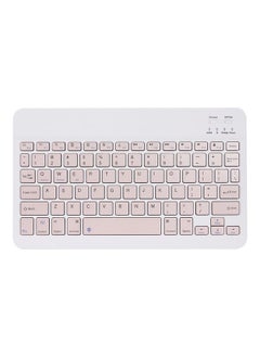 Buy Wireless Bluetooth Keyboard Pink/White in Saudi Arabia