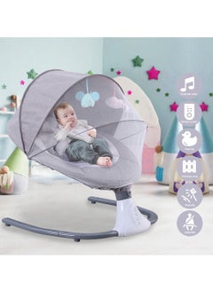 Buy Automatic Electric Baby Swing Cradle, Rocking Bouncer Chair With Adjustable Speed And Bluetooth Music in UAE