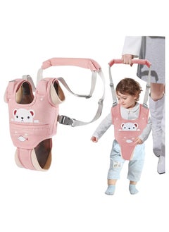 Buy Baby Walking Harness, Handheld Kids Toddler Walking Harness with Detachable Crotch, Adjustable Standing Up Walking Learning Helper, Adjustable Baby Walking Harness for 9-24 Month (Pink) in Saudi Arabia