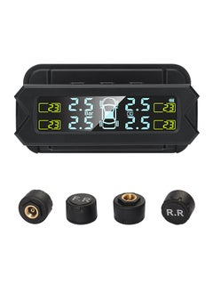 اشتري Tire Pressure Monitoring System,Wireless Solar Power TPMS with 5 Alarm Modes,Auto Backlight LCD Display,4 Sensors 0-81 PSI في الامارات