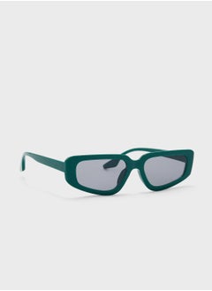 Buy Curved Len Rectangular Sunglasses in UAE