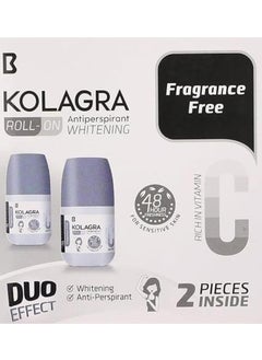 اشتري Kolagra Roll on Deodorant Lightening fragrance free في مصر