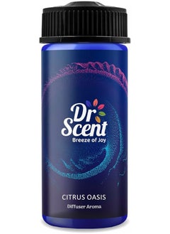 Buy Dr Scent Diffuser Aroma Citrus, Feel the Distinctive Notes of Crisp Lime and Lemon, With Aromatic Strong Notes of Mandarin (170ml) in UAE