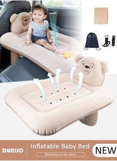 Buy Inflatable Toddler Travel Bed, Portable Airplane Baby Travel Bed,Inflatable Airplane Bed for Kids, Baby Travel Airplane Bed, Kids Airplane Bed, Hand Pump, Seat Belt and Carry Bag Included in UAE