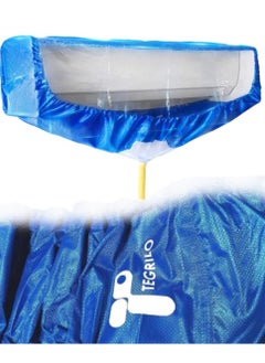 Buy Air Conditioner Cleaning Cover Dust Washing Bag for large size 2P-3P Wall Mounted AC Service with pipe and side plates in Saudi Arabia