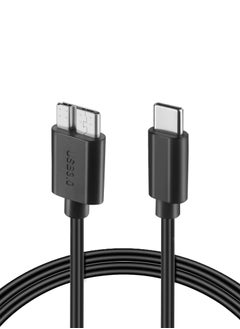 Buy Type C 3.1 to Micro-B Cable - 3FT, 5Gbps Fast Charging & Data Transfer - Compatible with External Hard Drives & Smartphones in Egypt