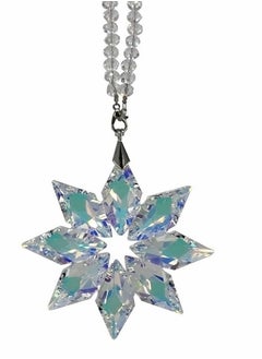 اشتري Car Rear View Hanging Snowflake Crystal Mirror Pendant في الامارات