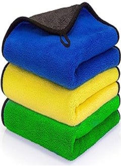 Buy Jiham Microfiber Cleaning Towel for Car Washing, 40 x30 cm, Assorted Color in Egypt